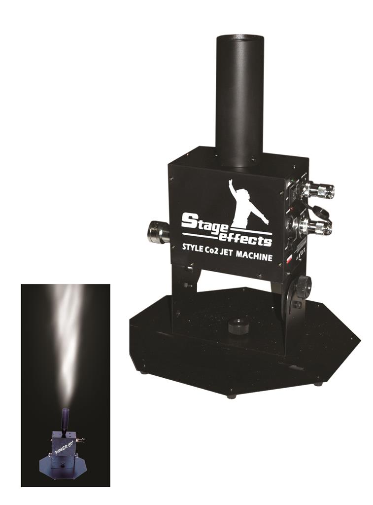 Co2 jet with secured tube and dmx photo