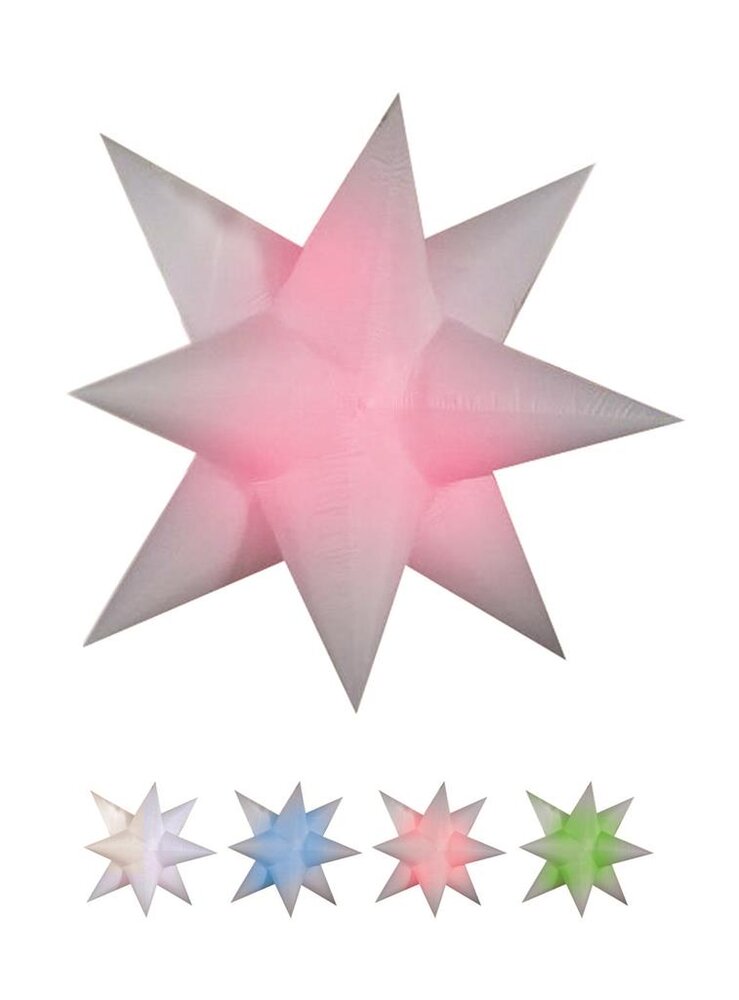 Inflatable star with led 200cm photo