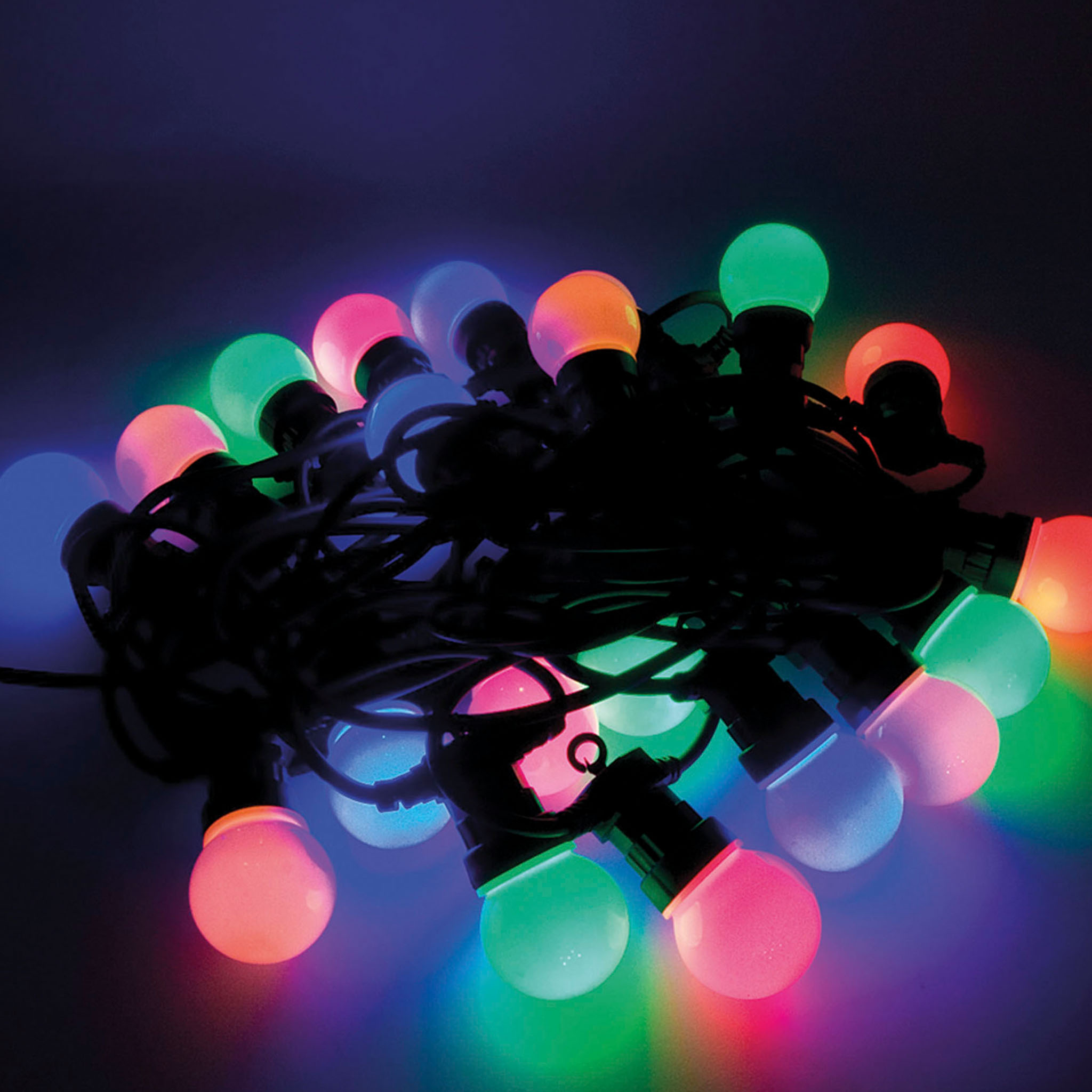 Lightchain 12.5m with 20 multicolored led's photo