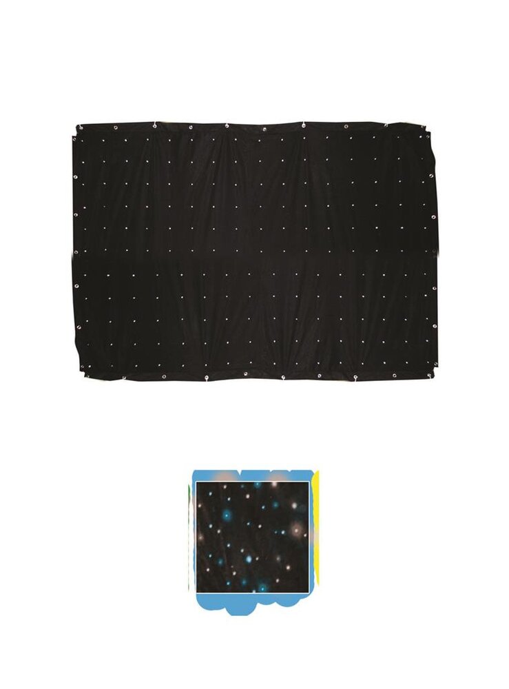 Led curtain 4x6m b/w photo