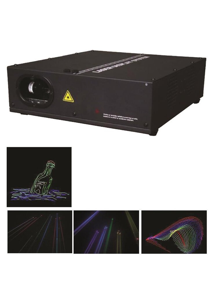 Rgb laser1,2kw + sd card photo