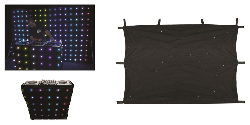 Led curtain 1x2m full color photo