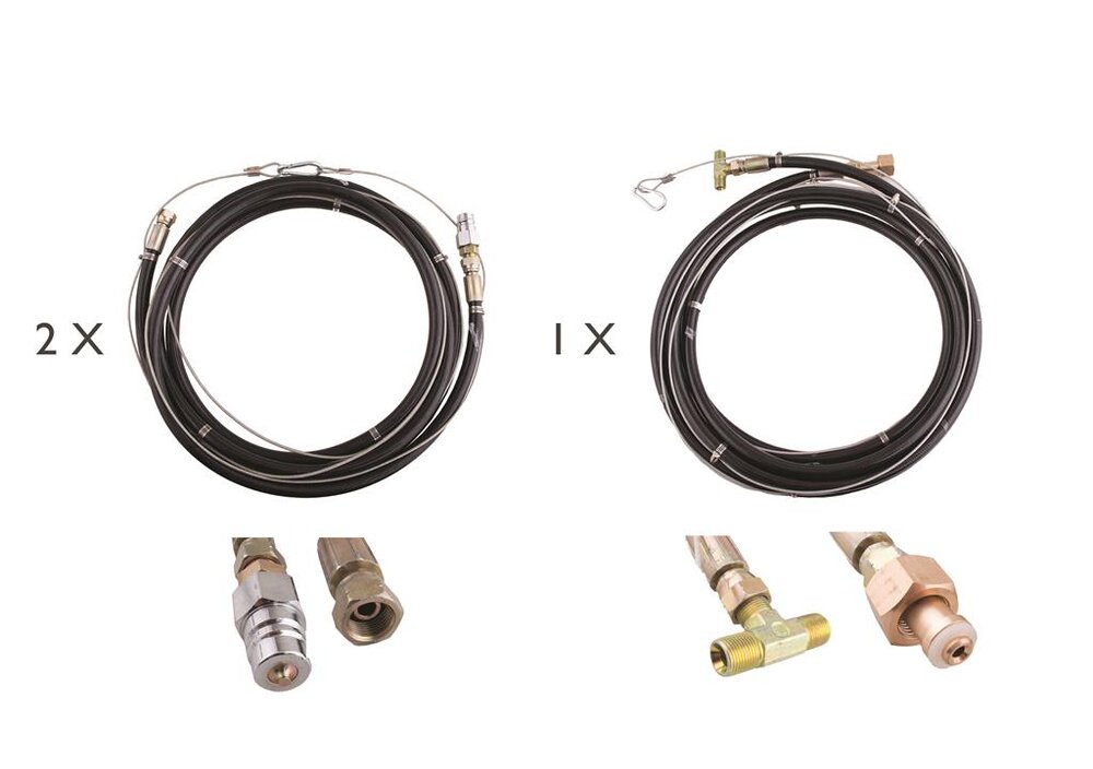 Secured hose with splitter 10m photo