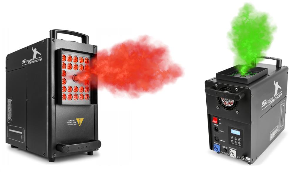Rgb vertical fog machine 1500w photo