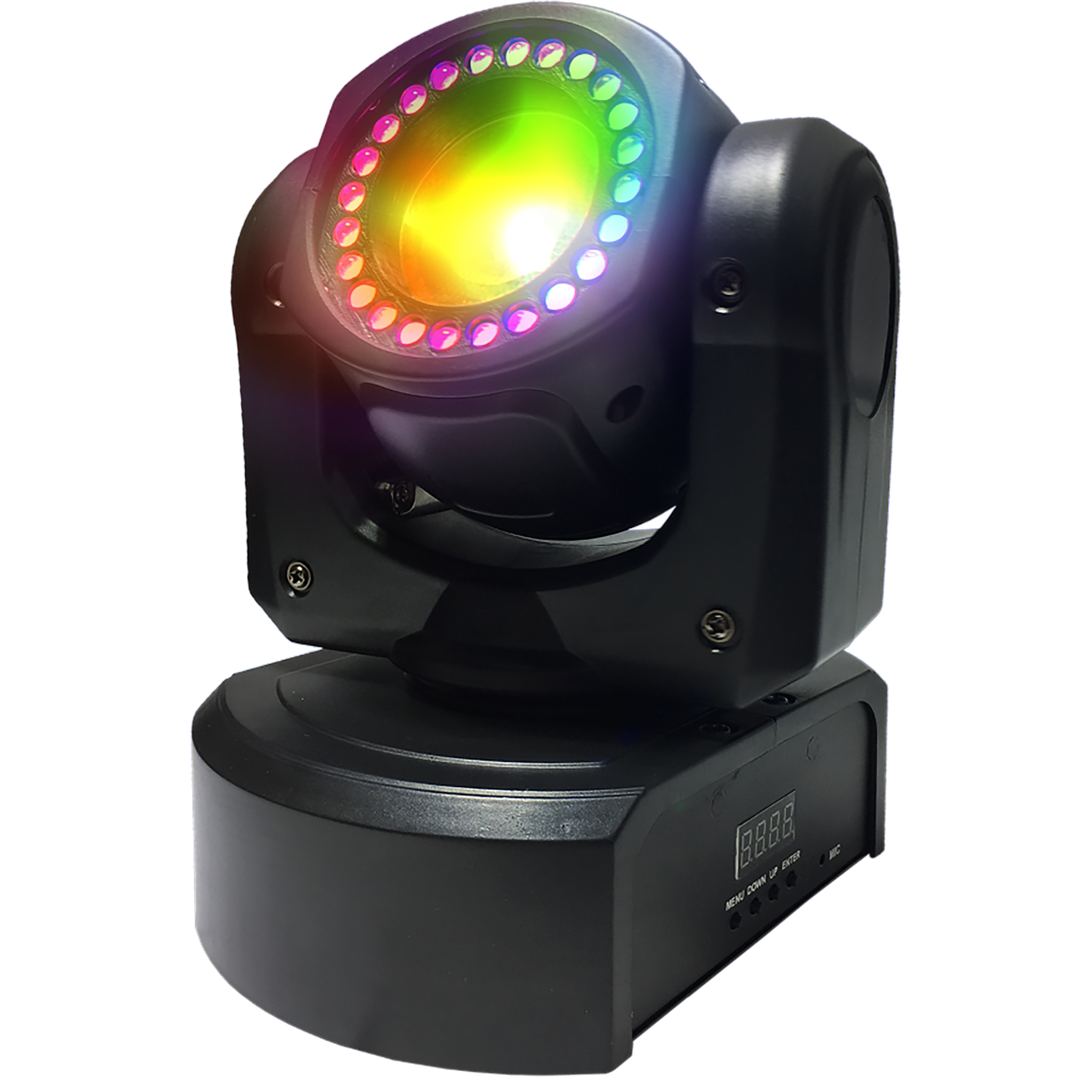Led moving head 1x15w + smd24 photo