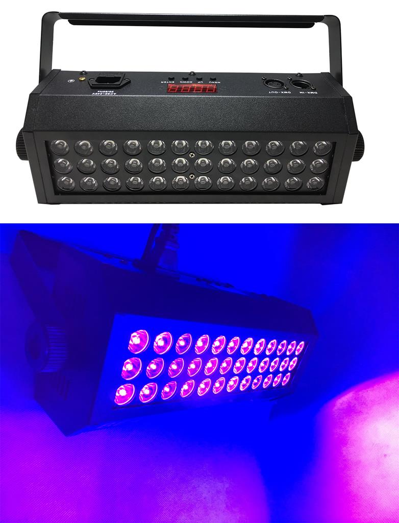 Uv led blacklight 36x3w photo