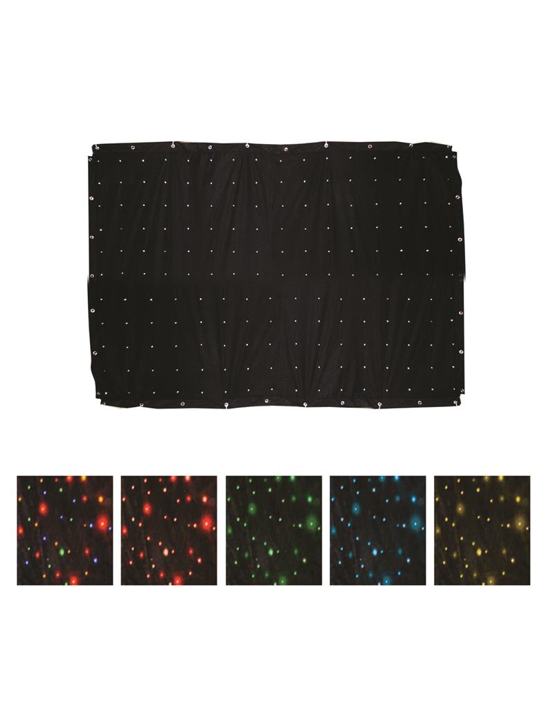 Led curtain 2x3m b/w/g/y/rgyw photo
