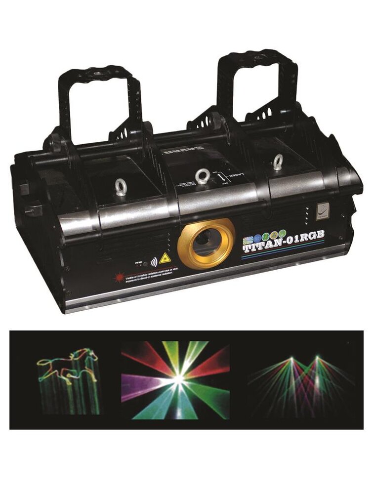 Titan rgb laser + flightcase photo
