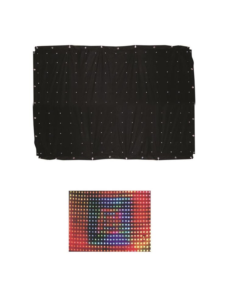 Led star curtain  2 x 3 m photo