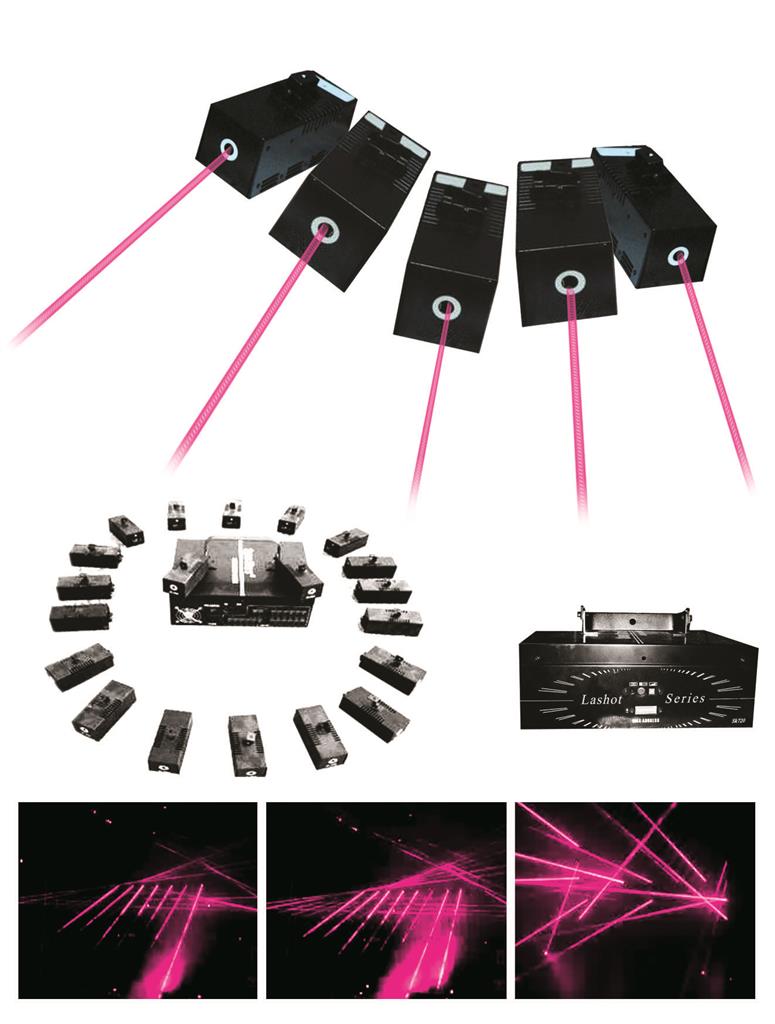 Pink laser system 20 lasers photo