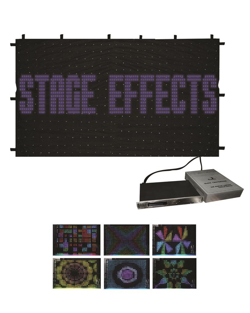 Led vision curtain 2x3m met software photo
