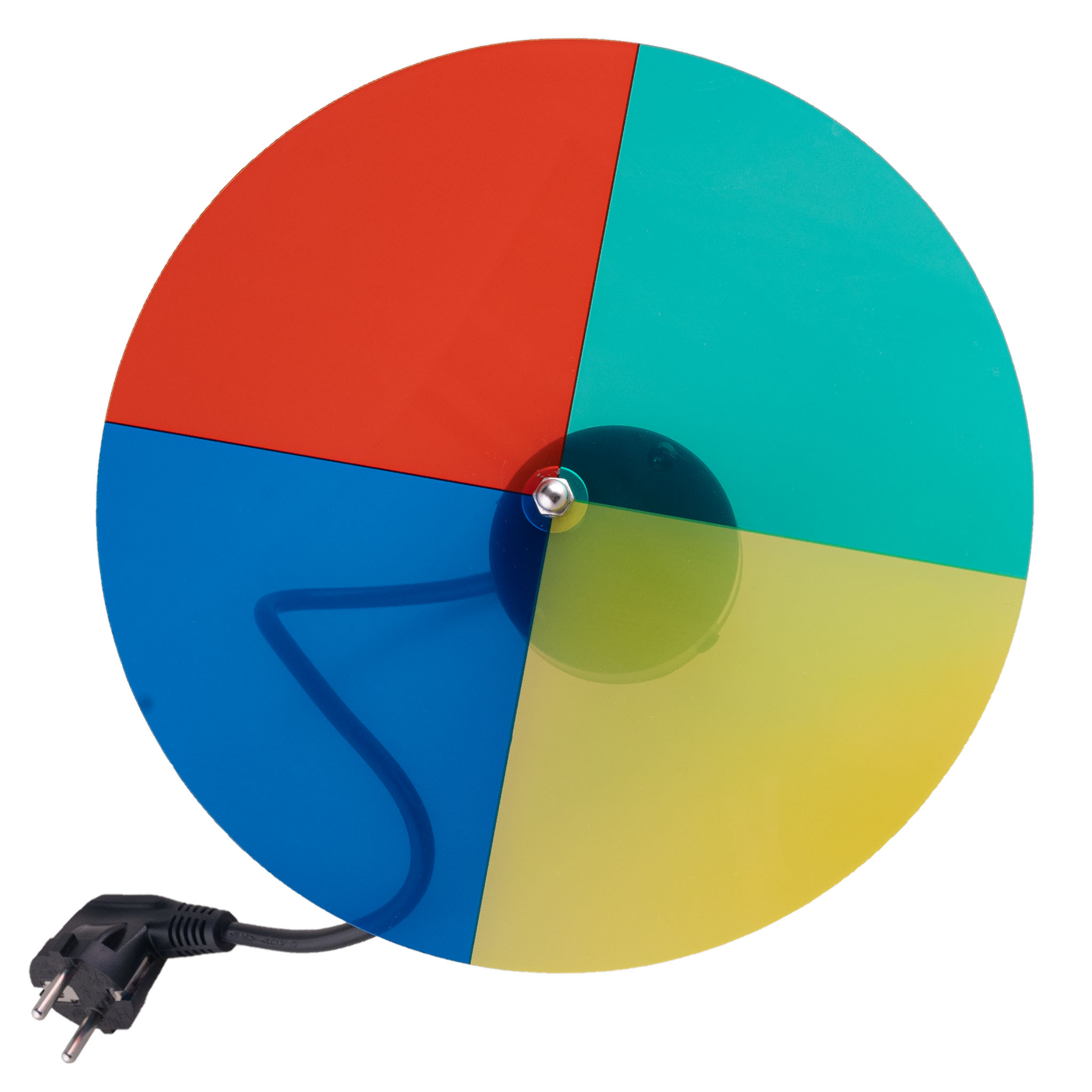 Color wheel with motor for pinspot photo