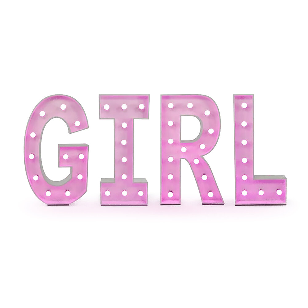 Led light box GIRL 50 cm photo