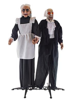 Διακοσμητικο Halloween Twin Housekeepers Με Φως & Ήχο 135cm photo