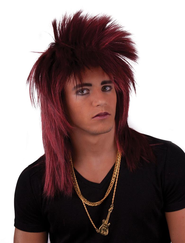 Περούκα Rock Punk Κόκκινη photo