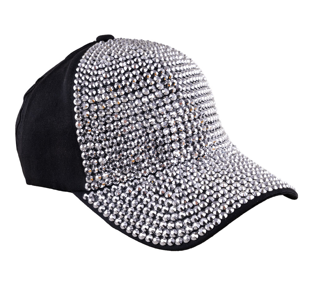 Καπέλο Disco Με Ασημί Strass photo
