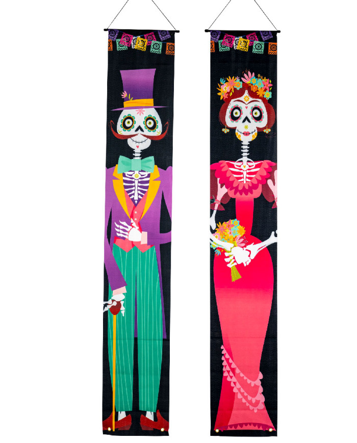 Διακοσμητικά Banner Day Of The Dead Υ.: 180cm 2τμχ photo