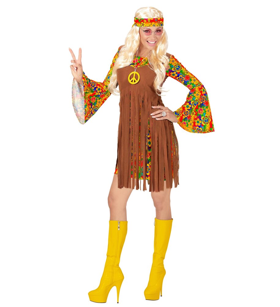 Στολή Φόρεμα Disco Hippie Large photo