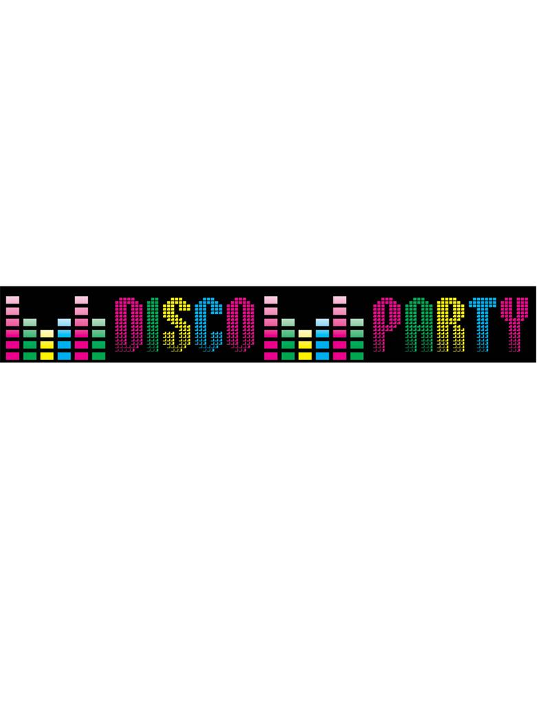 Διακοσμητική Κορδέλα Disco Party 610cm photo