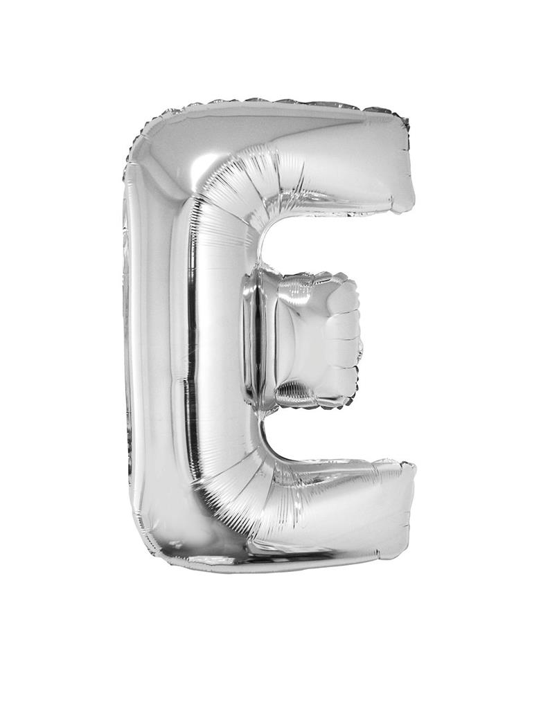 Μπαλόνι Foil Γράμμα " E " Ασημί 101cm photo