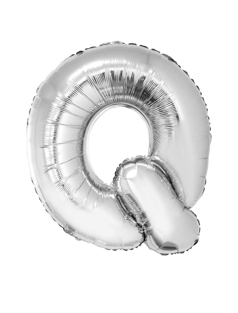 Μπαλόνι Foil Γράμμα " Q " Ασημί 101cm photo