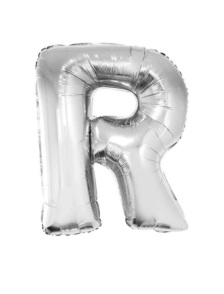 Μπαλόνι Foil Γράμμα " R " Ασημί 101cm photo