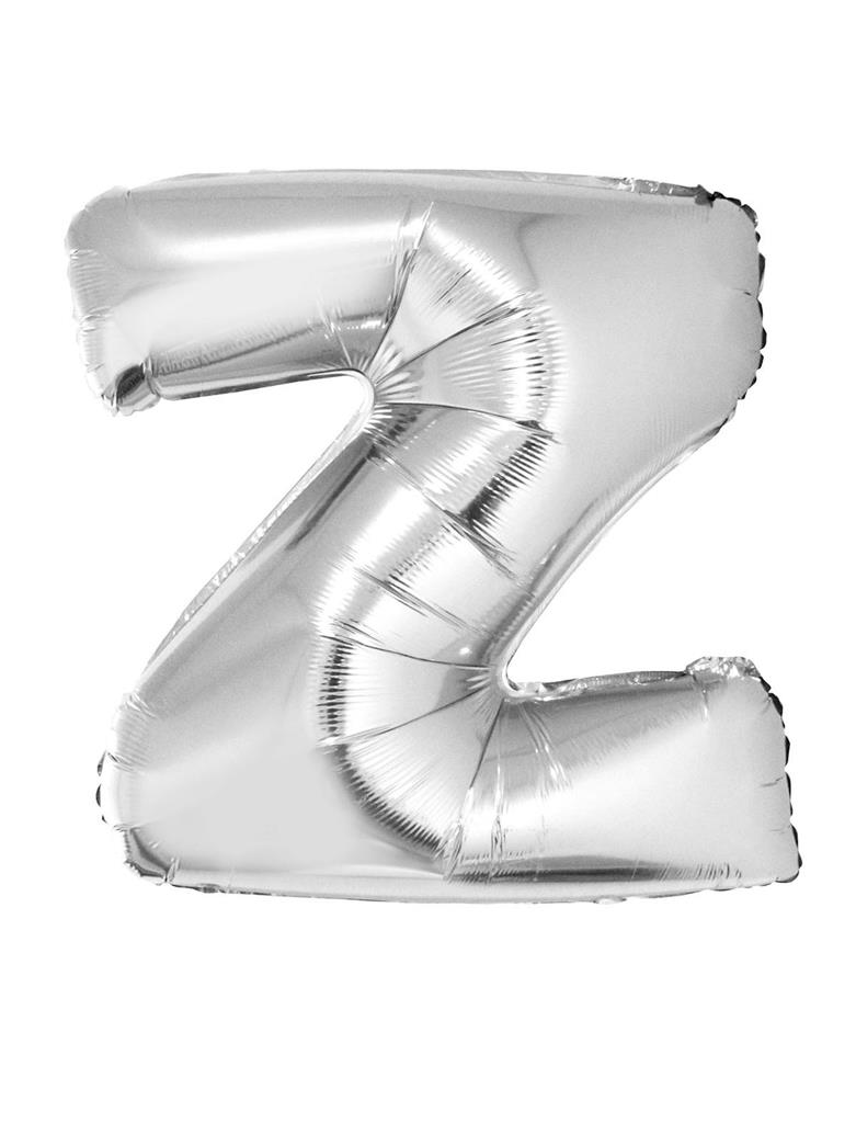 Μπαλόνι Foil Γράμμα " Z " Ασημί 101cm photo