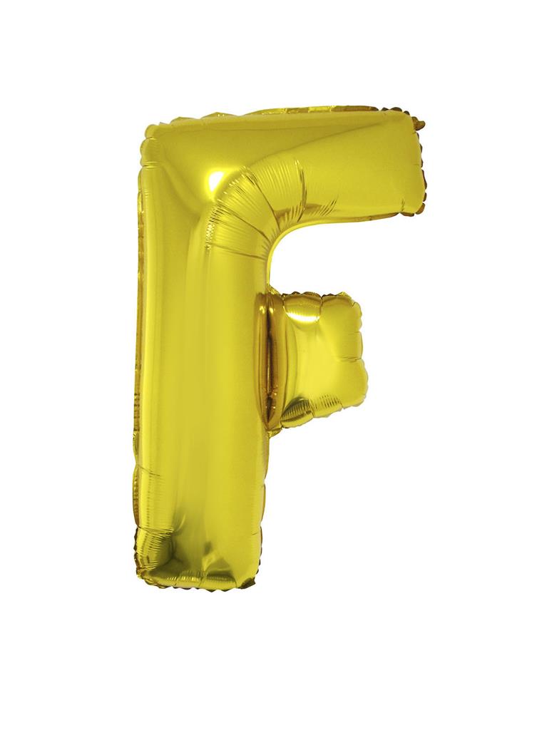 Μπαλόνι Foil Γράμμα " F " Χρυσό 101cm photo