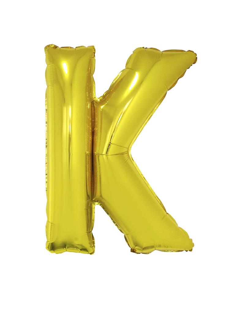 Μπαλόνι Foil Γράμμα " K " Χρυσό 101cm photo