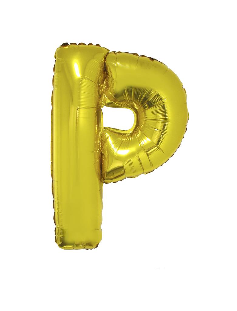 Μπαλόνι Foil Γράμμα " P " Χρυσό 101cm photo