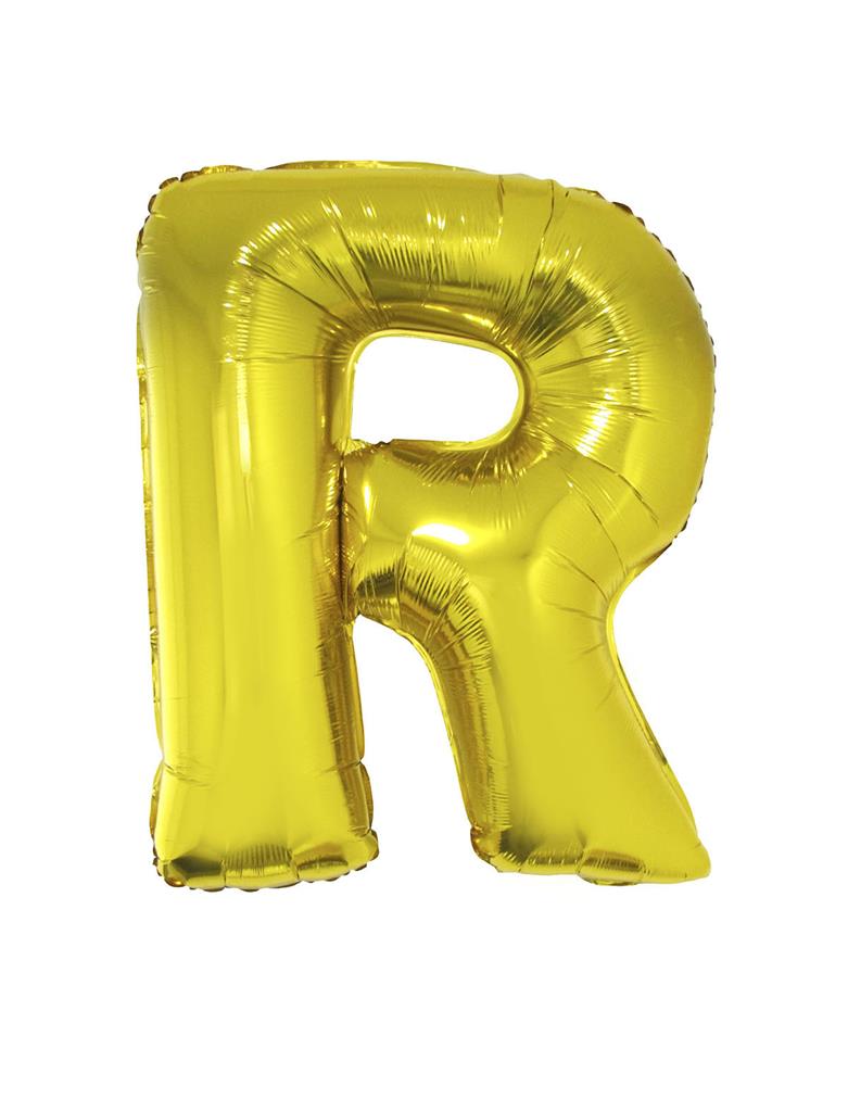 Μπαλόνι Foil Γράμμα " R " Χρυσό 101cm photo