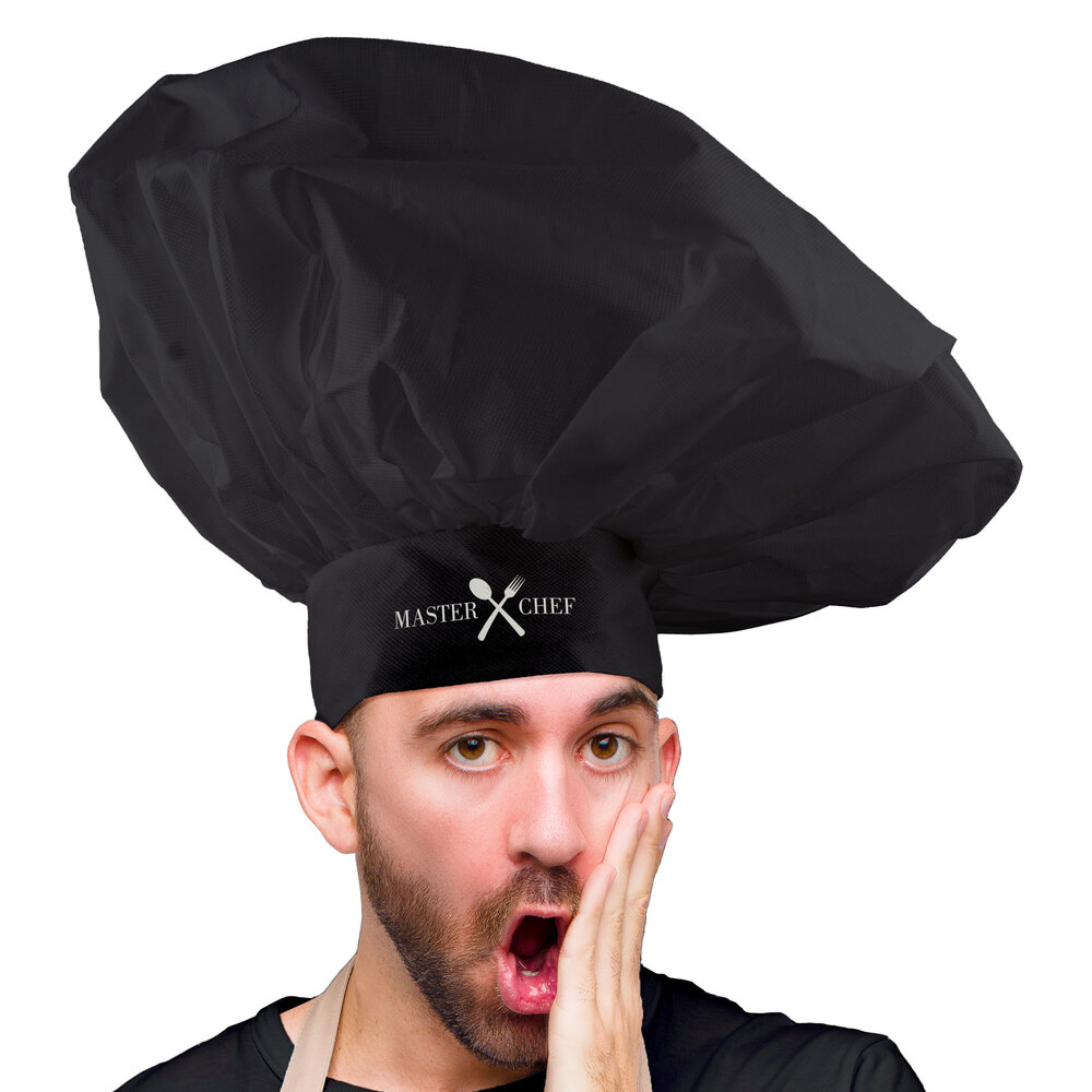 Καπέλο Μάγειρα Master Chef Μαύρο photo